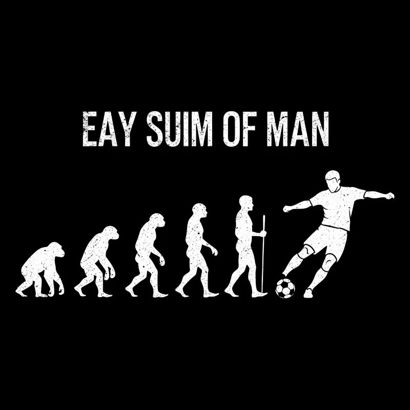 Fußball Evolution - Retro Soccer Spieler Design