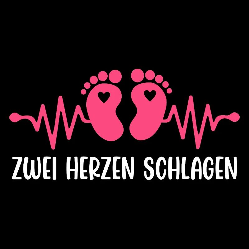 Future maman DEUX COEURS BATTENT Drôle