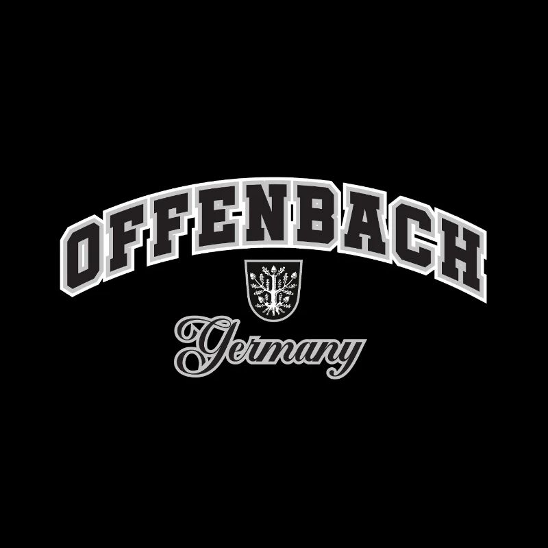 Offenbach, Germany, Crest Typography