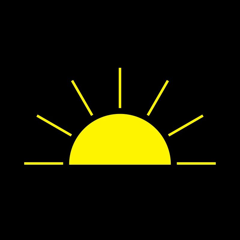 Rising or setting sun