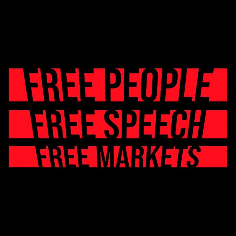 Marché de la liberté d’expression Peuple Libertarian Freedom Logo