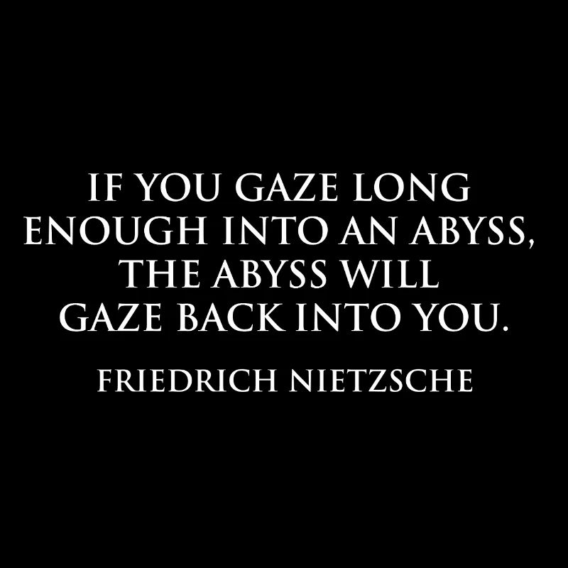 Regard de l’abîme Citation de Nietzsche