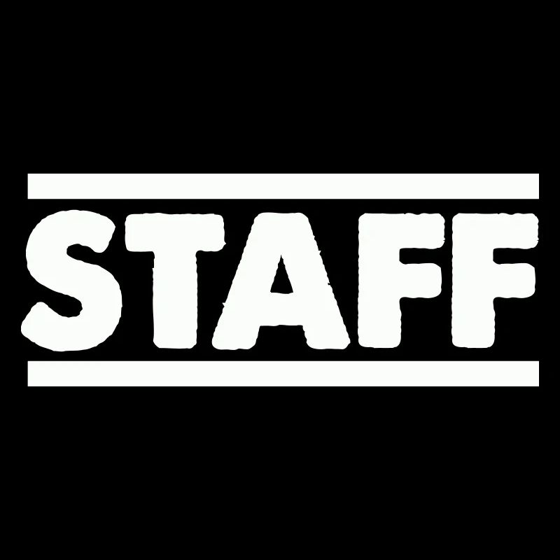 Staff Lettering Bold Contrast