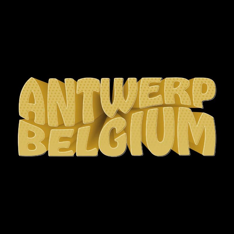 Style rétro de mots belge d’Anvers