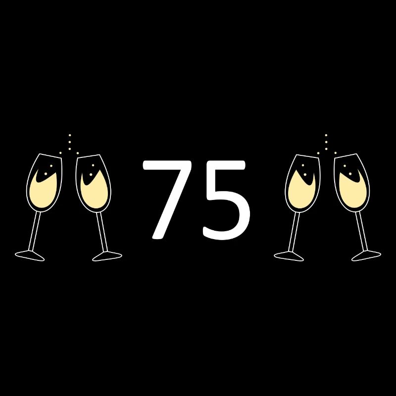75e anniversaire 75e anniversaire 75 numéro 75 noir