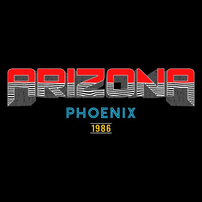 Arizona Phoenix 1986 Graphic Design