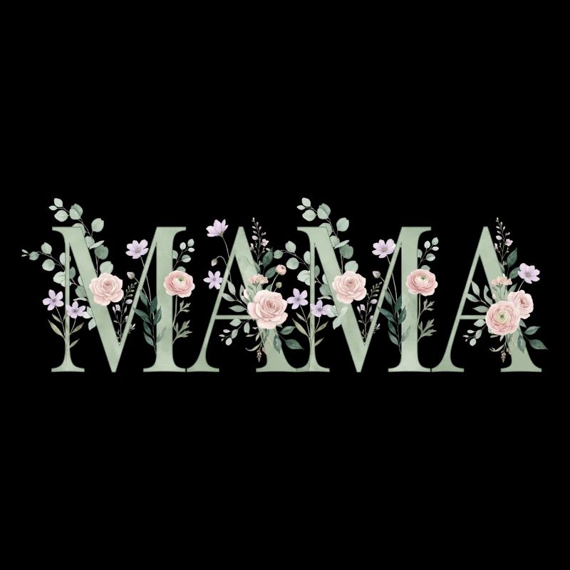 Mama Blumen Schriftzug