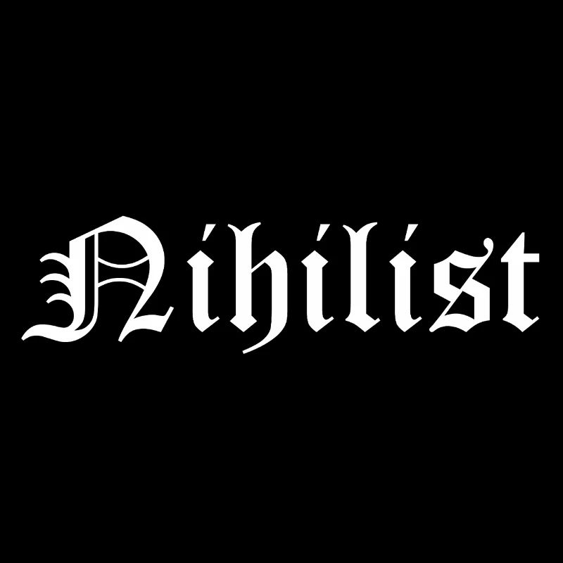 Nihilist gothic logo design T-Shirt