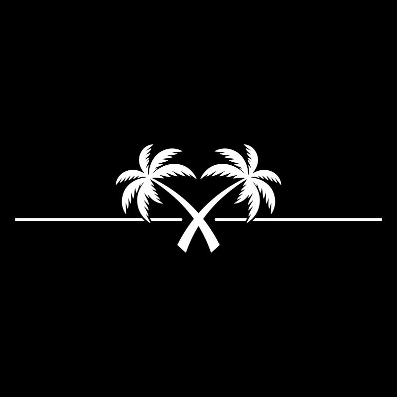 Île du symbole du palmier