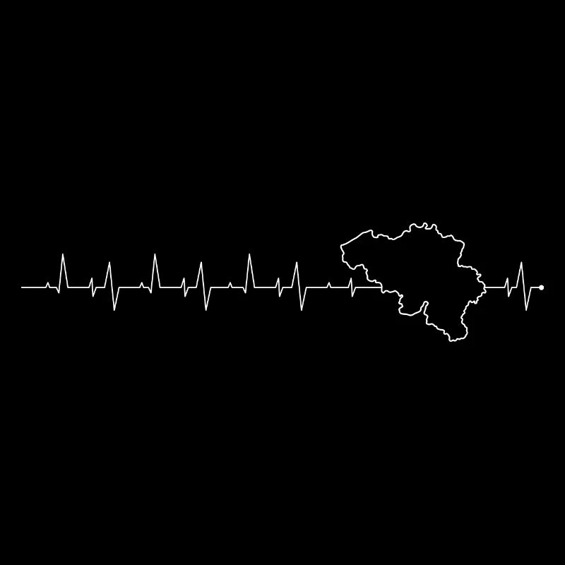 Heartbeat Map Silhouette