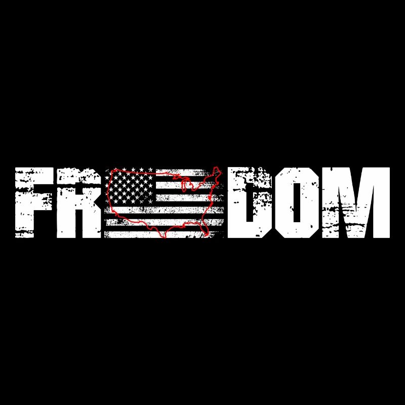 Patriotic USA Home Map Grunge Tee