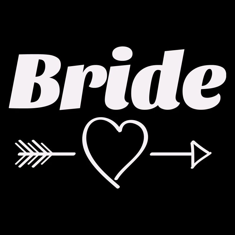 Conception de flèche de coeur de mariée