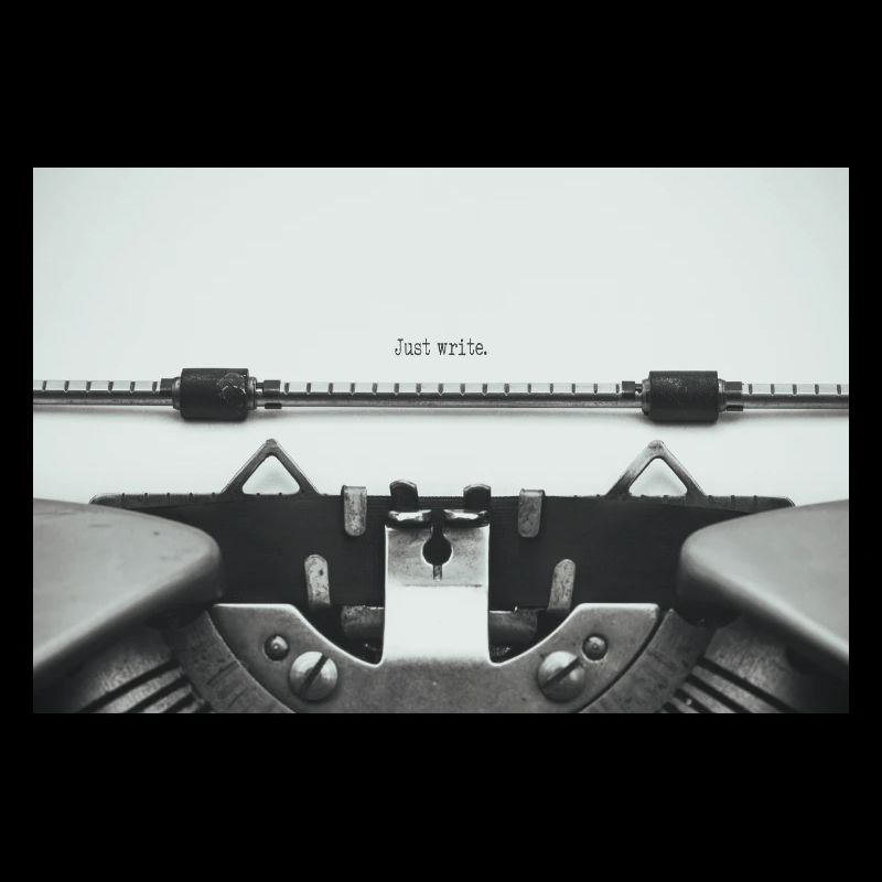 Just Write Vintage Typewriter Design