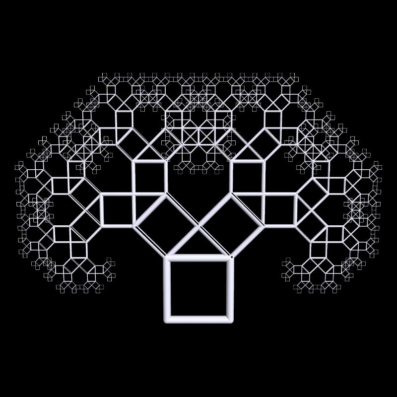 Pythagorasbaum weiss