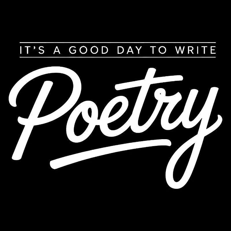 Poetry Script Monochrome Tee