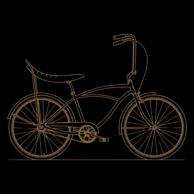 Cult Retro Bonanza Bicycle Outline Graphic