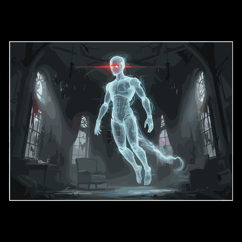 Fantôme numérique dans la maison hantée