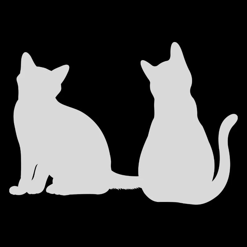 Chats dos à dos Design