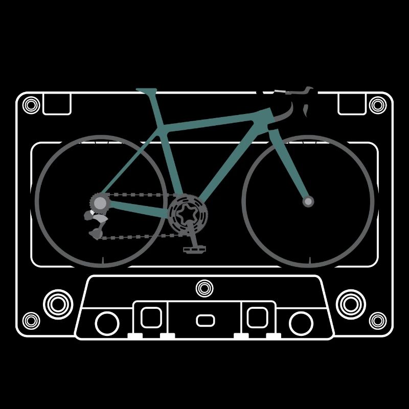 Impression de plan de vélo sarcelle