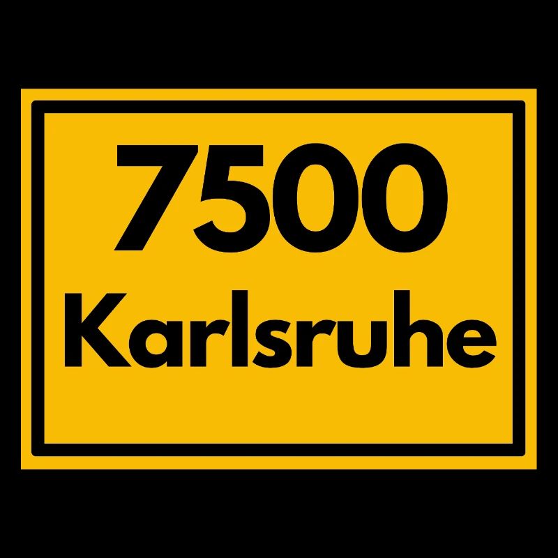 OLD POSTCODE ZIP CODE 7500 KARLSRUHE FÄCHERSTADT