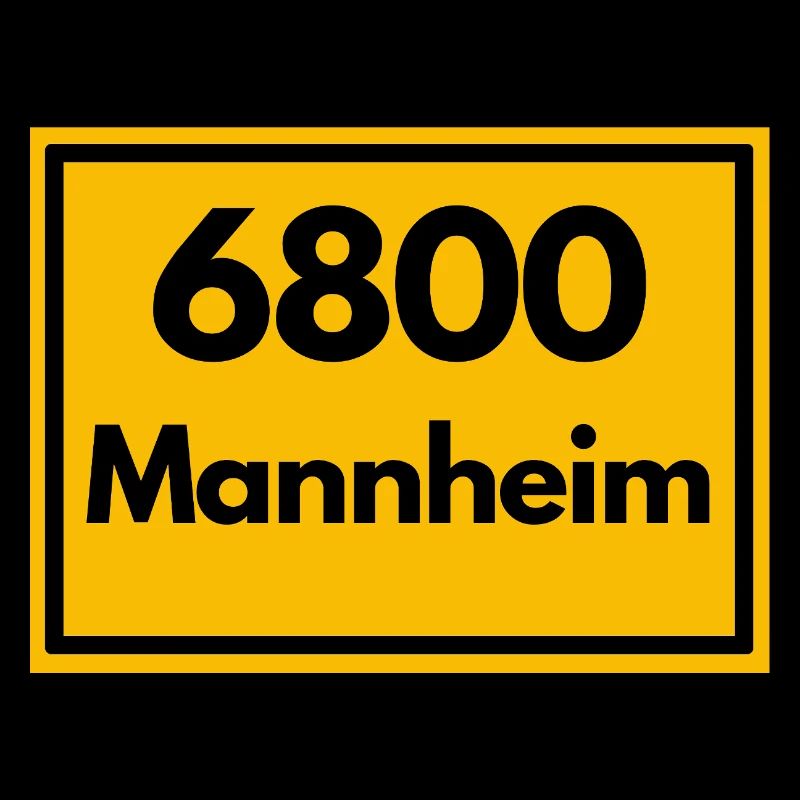 ANCIEN CODE POSTAL RETRO 6800 MANNHEIM Squares
