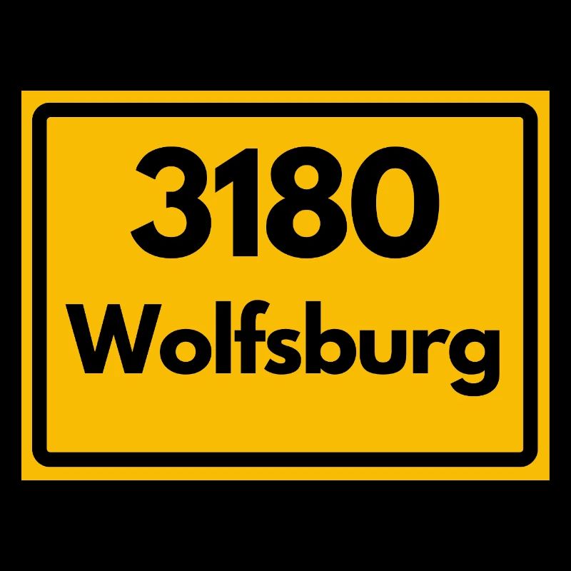 ALTE POSTLEITZAHL PLZ RETRO 3180 WOLFSBURG 