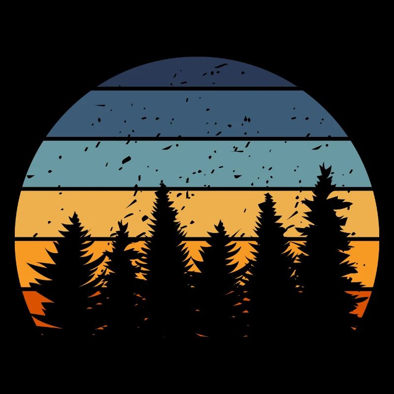 Forest Nature Retro Tree