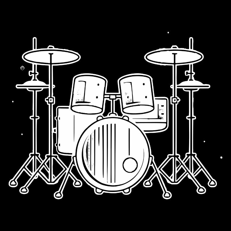 Drum Set Drawing