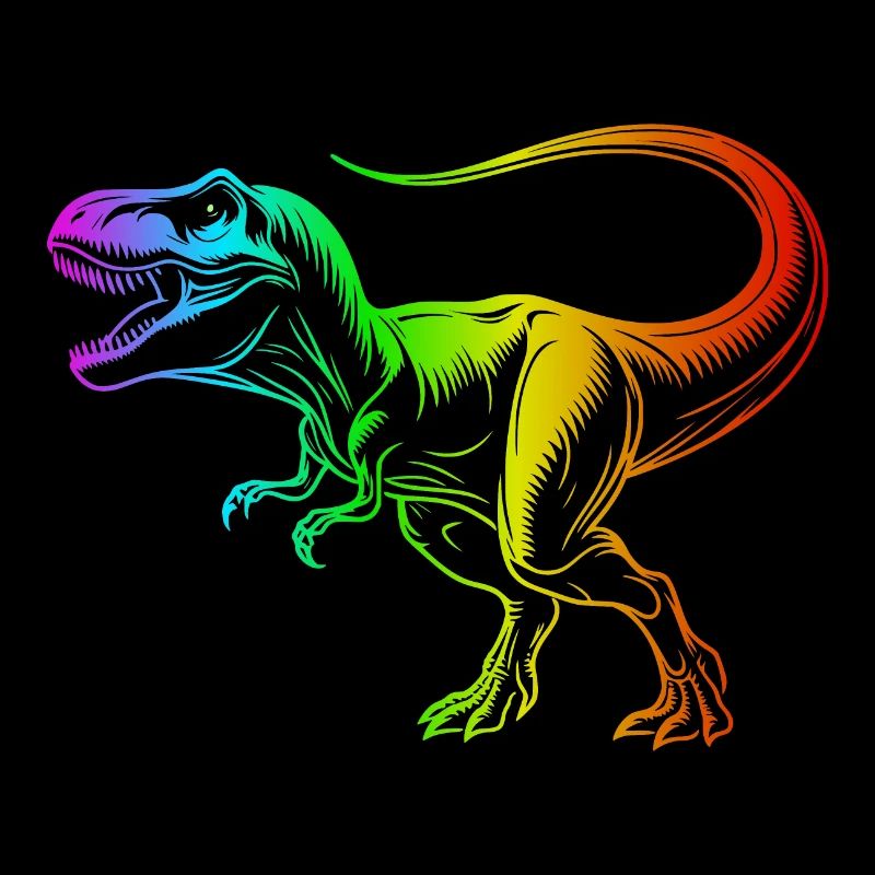 Tyrannosaurus Rex Dinosaur, Rainbow T-Rex