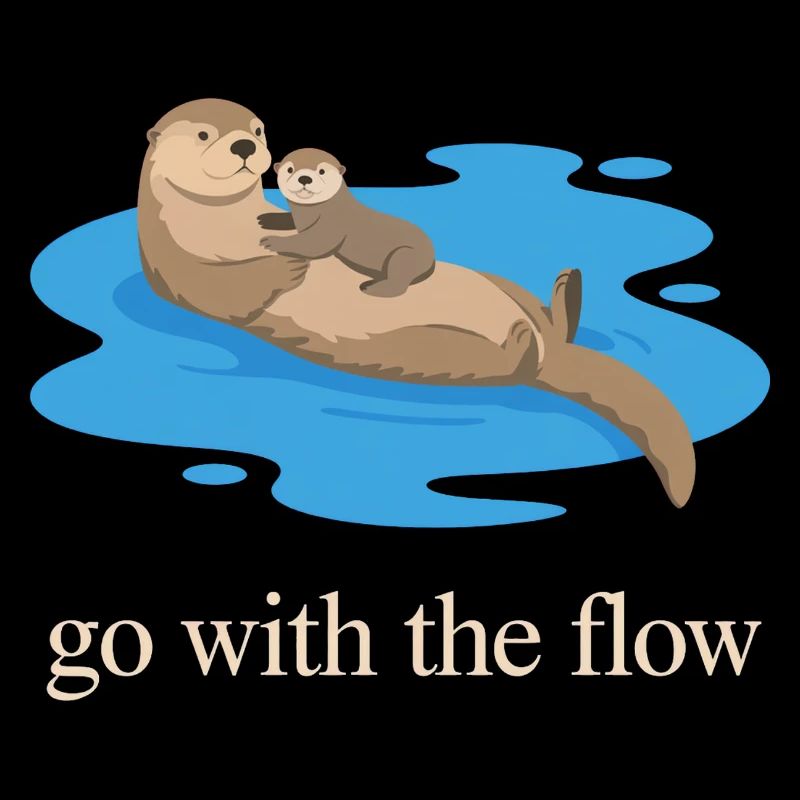 Otter Duo: Geh mit dem Strom