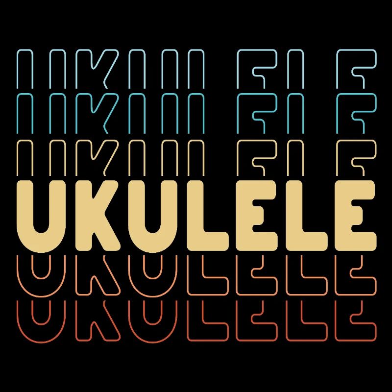 Ukulele typography