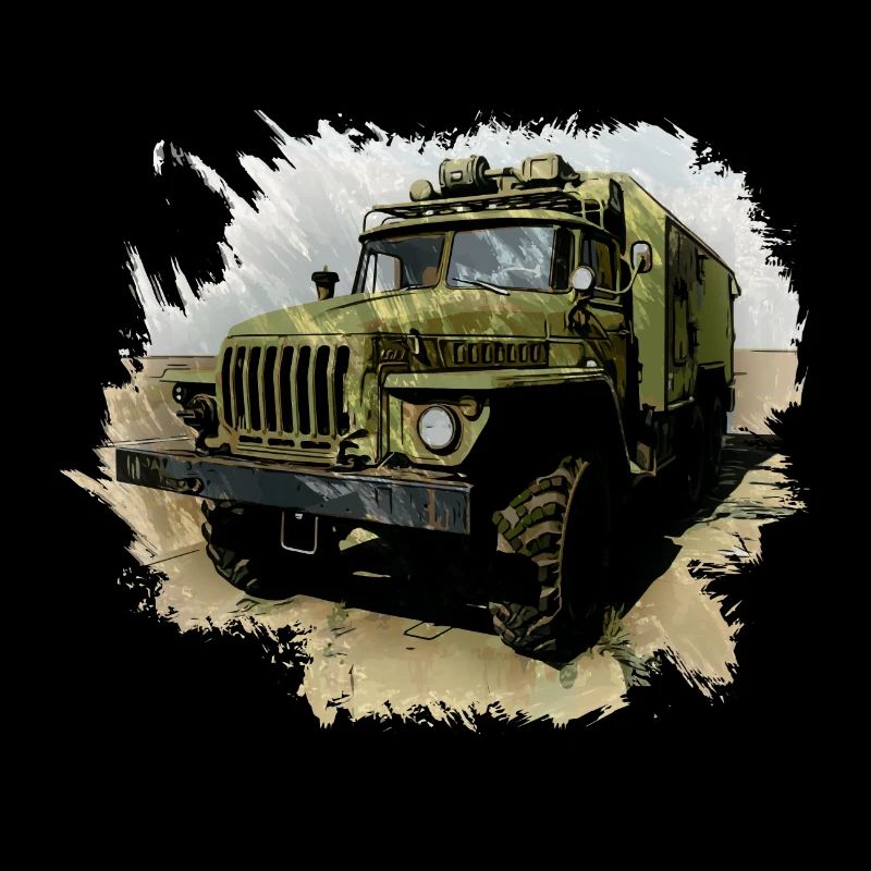 URAL 4320 avec corps de caisson