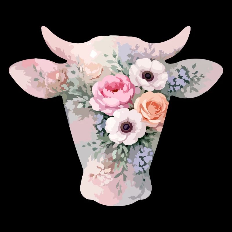 Fleurs en forme de vache