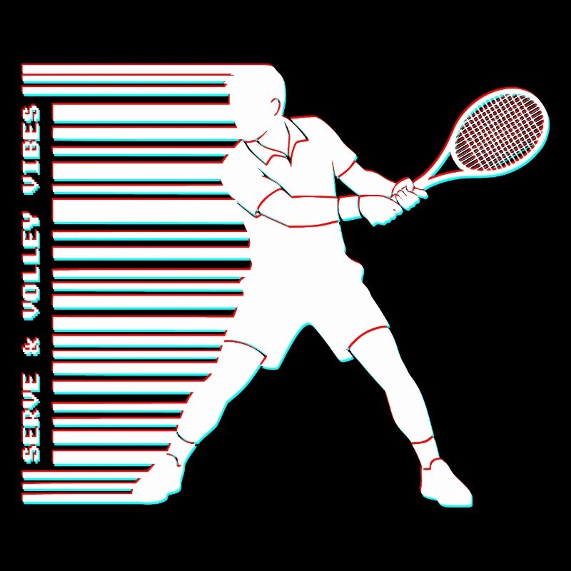 Tennis Glitch Barcode Sweat à capuche