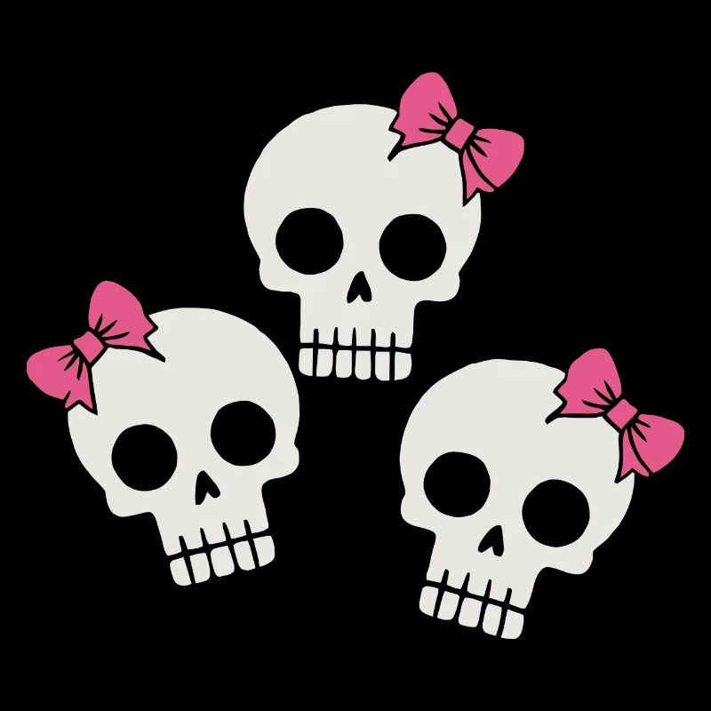 Cute Skull with Bows