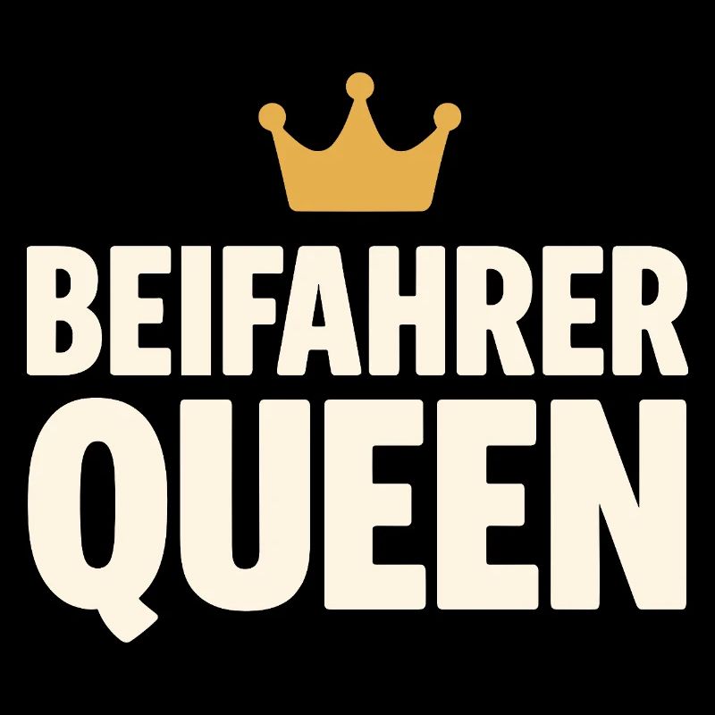 Passenger Queen lettering with crown