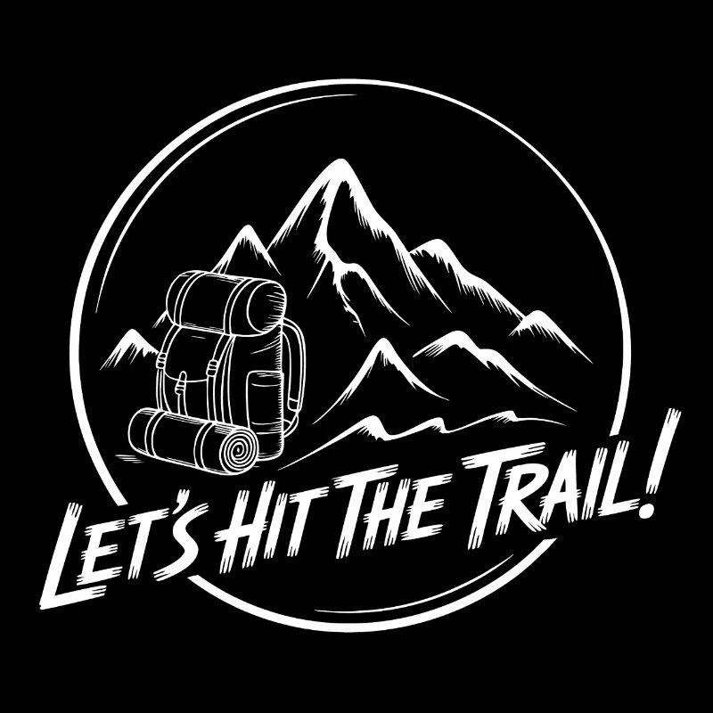 Mountain Trail Adventure Backpack Motif