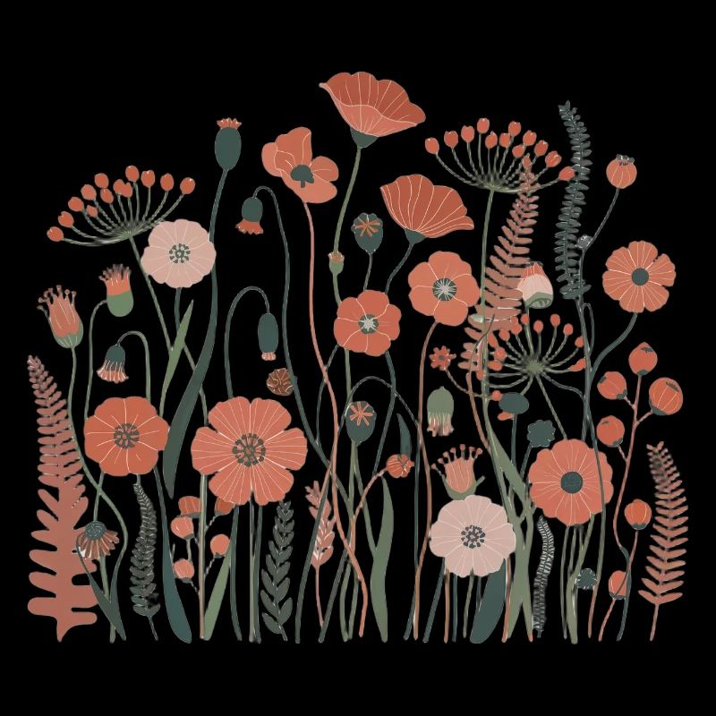 Boho Wildblumen – Blühende Harmonie
