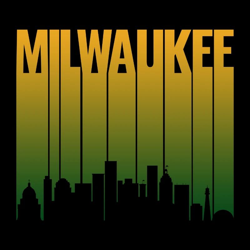 Milwaukee Skyline Gradient