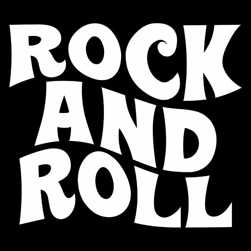 Conception typographique rock and roll audacieuse