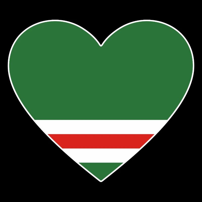 Chechnya Flag Heart