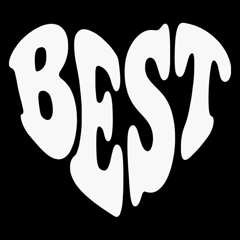 Bestes (Freund / Partner) Herz – Anpassbare Farbe