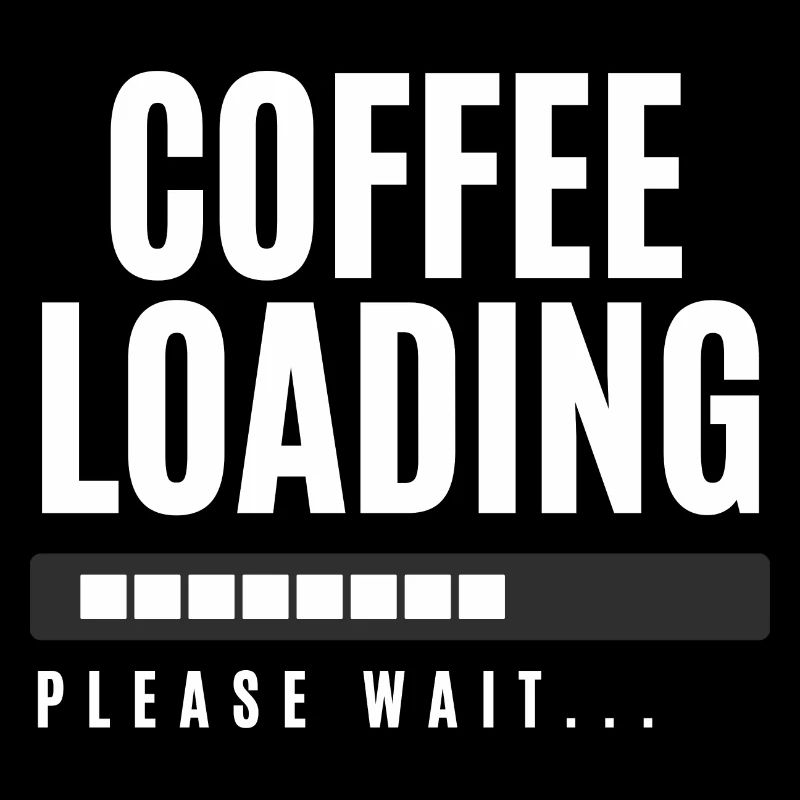 Kaffee wird geladen Bitte warten