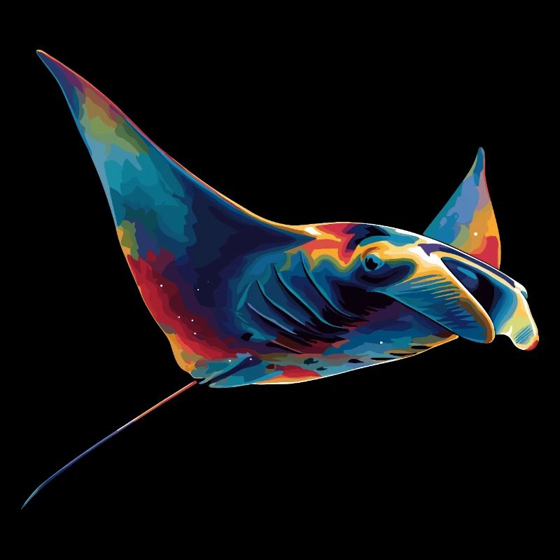 Manta Ray, Devil Ray, Stingray, Diver