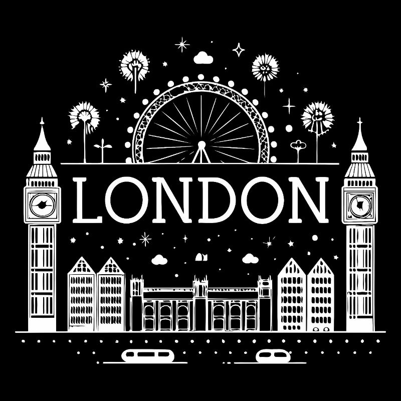 Londres Éclat Skyline et Roue Ferris