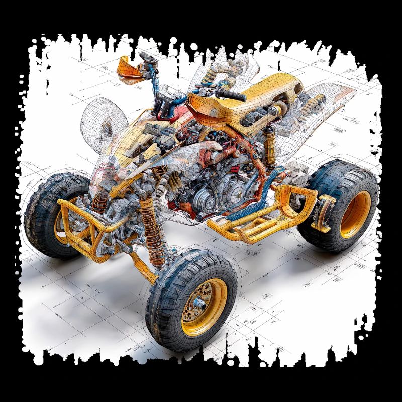 Conception de plan CAO Quad Bike