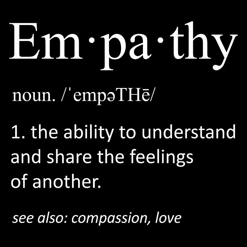 Empathy Dictionary Definition Minimalist Gift