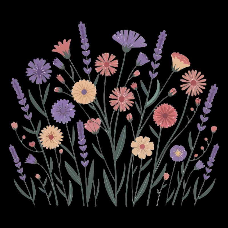 Boho Wildblumen – Blühende Harmonie