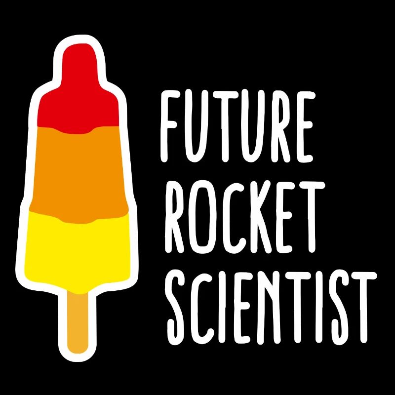 Future rocket scientist Eis Abschluss Rakete