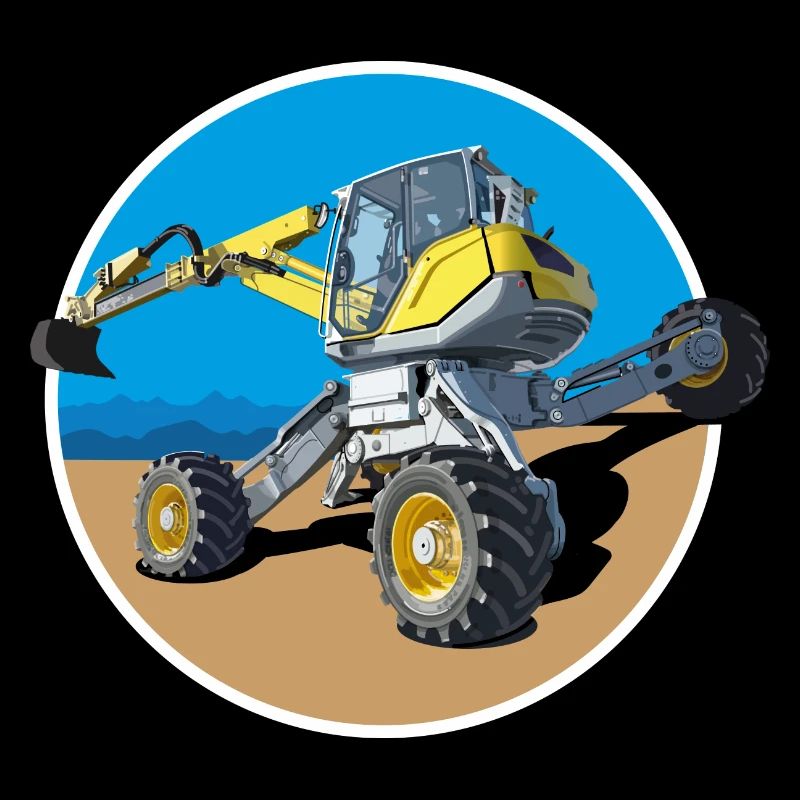 He digs where other excavators never get